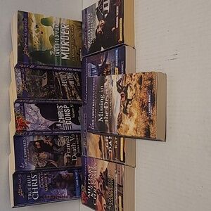 10 Large Print Love Inspired Suspense Inspirational Romance Paperback Books